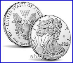 2020 W End of World War II 75th Anniversary American Eagle V75.999 Silver 20XF