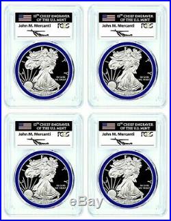 2020-w Mint Engraver Congratulations Set Silver Eagle-pcgs Pr70-fdoi-mercanti