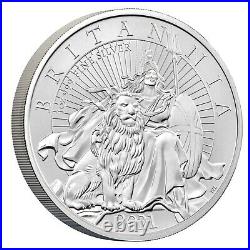 2021 Great Britain Britannia Proof & Reverse 2-Coin x 1 oz Silver Set 500 Made