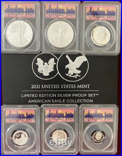 2021 Limited Edition Silver Proof Set PCGS PF70 with OGP FIRSTSTRIKE FLAG