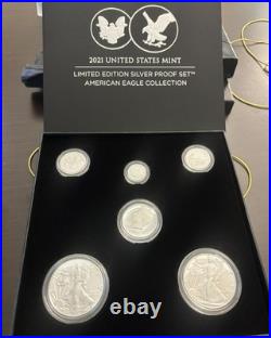 2021 Limited Edition Silver Proof Set US MINT 21RCN OGP COA ASE Eagle