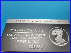 % 2021 NGC PF69 American Eagle Silver Reverse Proof Designer Set