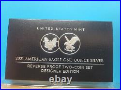 2021 NGC PF69 American Eagle Silver Reverse Proof Designer Set