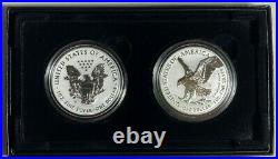 2021 Reverse Proof American Silver Eagle One Ounce Two Coin Set Designer Edition