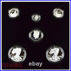 2021-S Limited Edition Silver 6-Coin Proof Set (Box and CoA)