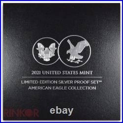 2021-S Limited Edition Silver 6-Coin Proof Set (Box and CoA)