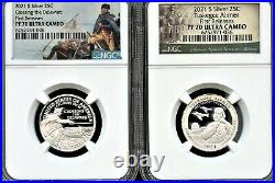 2021 S Silver 99.9 2PC Quarter Set FR NGC PF70 UC (Park)- IN STOCK