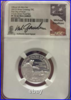 2021 S US Mint Silver 7-Coin Proof Set, NGC PF70 PR70 Complete Perfect, Gaudioso