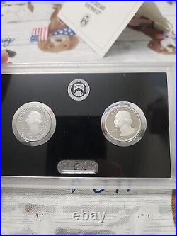 2021-S US Mint Silver Proof Set, Original Box & COA