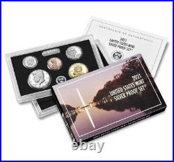 2021-S US Mint Silver Proof Set w OGP Box & COA
