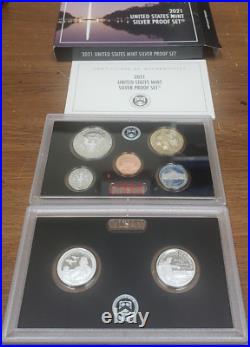 2021-S United States Mint Silver Proof Set US Uncirculated New in Box