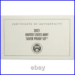 2021 Silver Proof Set U. S Mint Original Government Packaging OGP COA