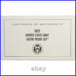 2021 Silver Proof Set U. S Mint Original Government Packaging OGP COA