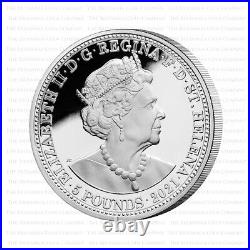 2021 St Helena The Three Graces Silver Proof Five Ounce 5oz Only 300 Minted
