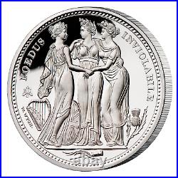 2021 St. Helena Three Graces 1 Oz Silver Proof Coin with coa and box Low Mintage