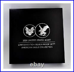 2021 U. S. Mint Limited Edition Silver Proof Set American Eagle Collection