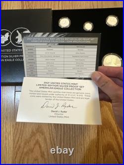 2021 U. S. Mint Limited Edition Silver Proof Set American Eagle Collection 2021 U. S. Mint Limited Edition Silver Proof Set American Eagle Collection