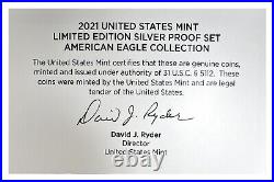 2021 U. S. Mint Limited Edition Silver Proof Set American Eagle Collection