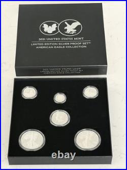 2021 US MINT Limited Edition Silver Proof Set American Eagle Collection Coins