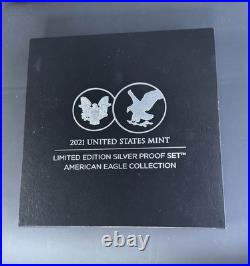 2021 US Mint Edition Silver Proof Set American Eagle Collection OGP COA