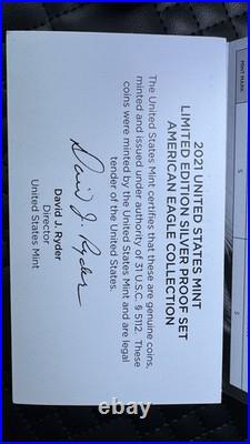 2021 US Mint Edition Silver Proof Set American Eagle Collection OGP COA