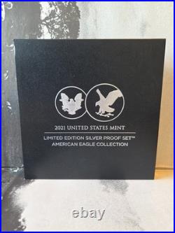 2021 US Mint Limited Edition Silver Proof Set OGP COA 2 Proof Eagles Tuskegee NP