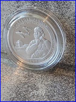 2021 US Mint Limited Edition Silver Proof Set OGP COA 2 Proof Eagles Tuskegee NP