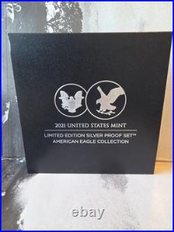 2021 US Mint Limited Edition Silver Proof Set OGP COA 2 Proof Eagles Tuskegee NP