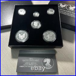 2021 US Mint Ltd Edition SIILVER Proof Set 6 Coins inc. 2x SILVER EAGLES (90591)