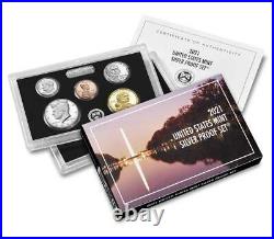 2021 US Mint SILVER Proof Set 21RH with OGP COA Perfect Mint Condition