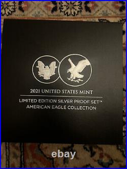 2021 US Mint Silver Proof Set American Eagle Collection Limited Edition