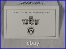 2021 US Mint Silver Proof Set OGP Box COA Complete S Mint Coin Set