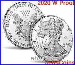 2021 W AMERICAN EAGLE SILVER Dollar PROOF West Point US 2020 Back 1oz. 999 21EA