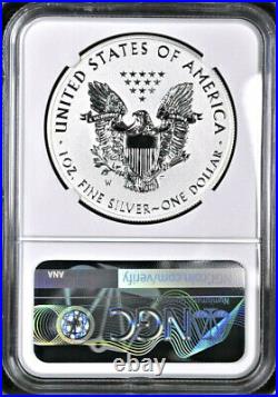 2021 W, Type 1, Reverse Proof Silver Eagle From Designer Set, Ngc Rev Pf 70 Fr