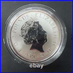 2022 Britannia Uk Two Coin Silver Proof Set Proof & Reverse Proof Royal Mint