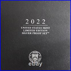 2022 Limited Edition Silver Proof Set Exact Coins In Pics Mint Box & COA 8029