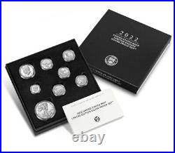 2022-S'Limited Edition' Silver Proof 8-Coin Set- San Fran Mt-(22RC)+COA