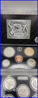 2022-S U. S. Silver Proof Set Complete 10-Coin Set, with Box and COA 2022-S U. S. Silver Proof Set Complete 10-Coin Set, with Box and COA