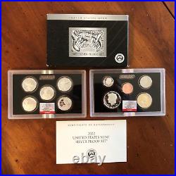 2022 S US Mint Silver Proof Coin Set NGC GEM Proof First Day of issue OGP