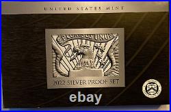 2022 S US Mint Silver Proof Set 10 Coins OGP