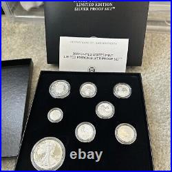 2022 S United States Mint Limited Edition Silver Proof Set Gem+ Unc Ogp/coa