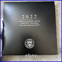 2022 S United States Mint Limited Edition Silver Proof Set Gem+ Unc Ogp/coa