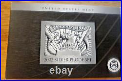 2022 SILVER US Proof 10 Coin SetOriginal Packaging &COA Complete & beautiful