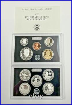 2022 Silver US Proof Set With Box & COA