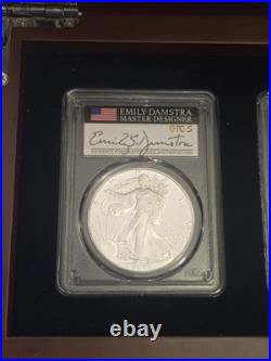 2022 The Signature Set Of New Design American Eagle Silver Dollars PCGS Gem