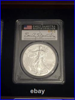 2022 The Signature Set Of New Design American Eagle Silver Dollars PCGS Gem