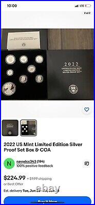 2022 US Mint Limited Edition Silver Proof Set