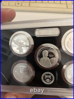 2022 United States Mint Silver Proof Coin Set With COA