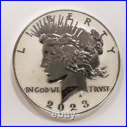 2023 $1 Morgan & Peace Silver 1.718 ASW Reverse Proof Set of 2 SKU-Q5348