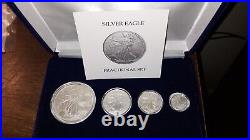 2023 Mint State Fiji Fractional Eagle Set, COA with CASE, VERY NICE GIFT